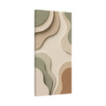 Sage & Terracotta Organic Layers Canvas Wall Art — Neutral Modern Abstract Print