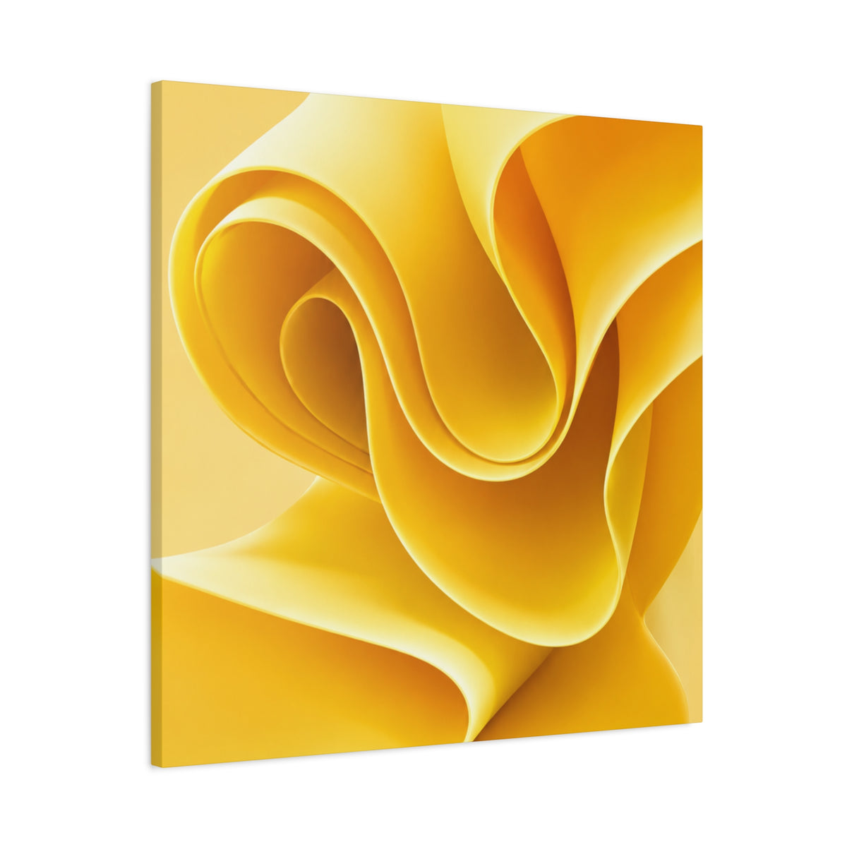 Yellow Abstract Canvas Wall Art | Modern Luxury Wall Decor | Minimalist Canvas Print | Living Room Art | Ready to Hang