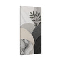 Modern Neutral Botanical Canvas Wall Art — Abstract Geometric Stretched Matte Print