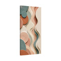Earthy Flow Abstract Matte Canvas Wall Art — Sage, Terracotta & Cream