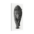 Black Panther Canvas Wall Art – Modern Black & White Wildlife Stretched Canvas